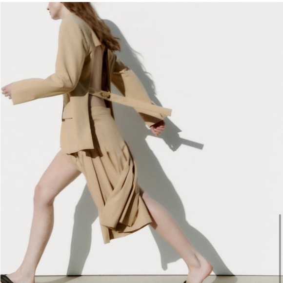 ZARA MENSWEAR STYLE BLAZER WITH OPEN BACK size s new without tags - Picture 7 of 8